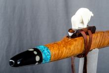 Brown Mallee Burl Native American Flute, Minor, Mid A-4, #N21J (0)